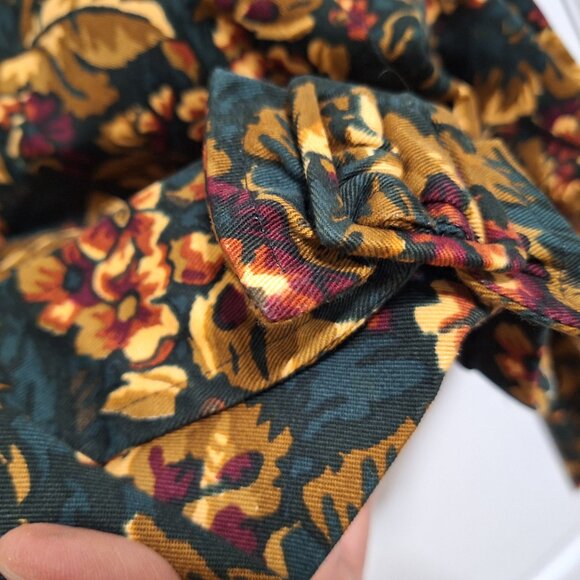 Vintage 80s Cotton Jacket with padded shoulders - Picture 8 of 9